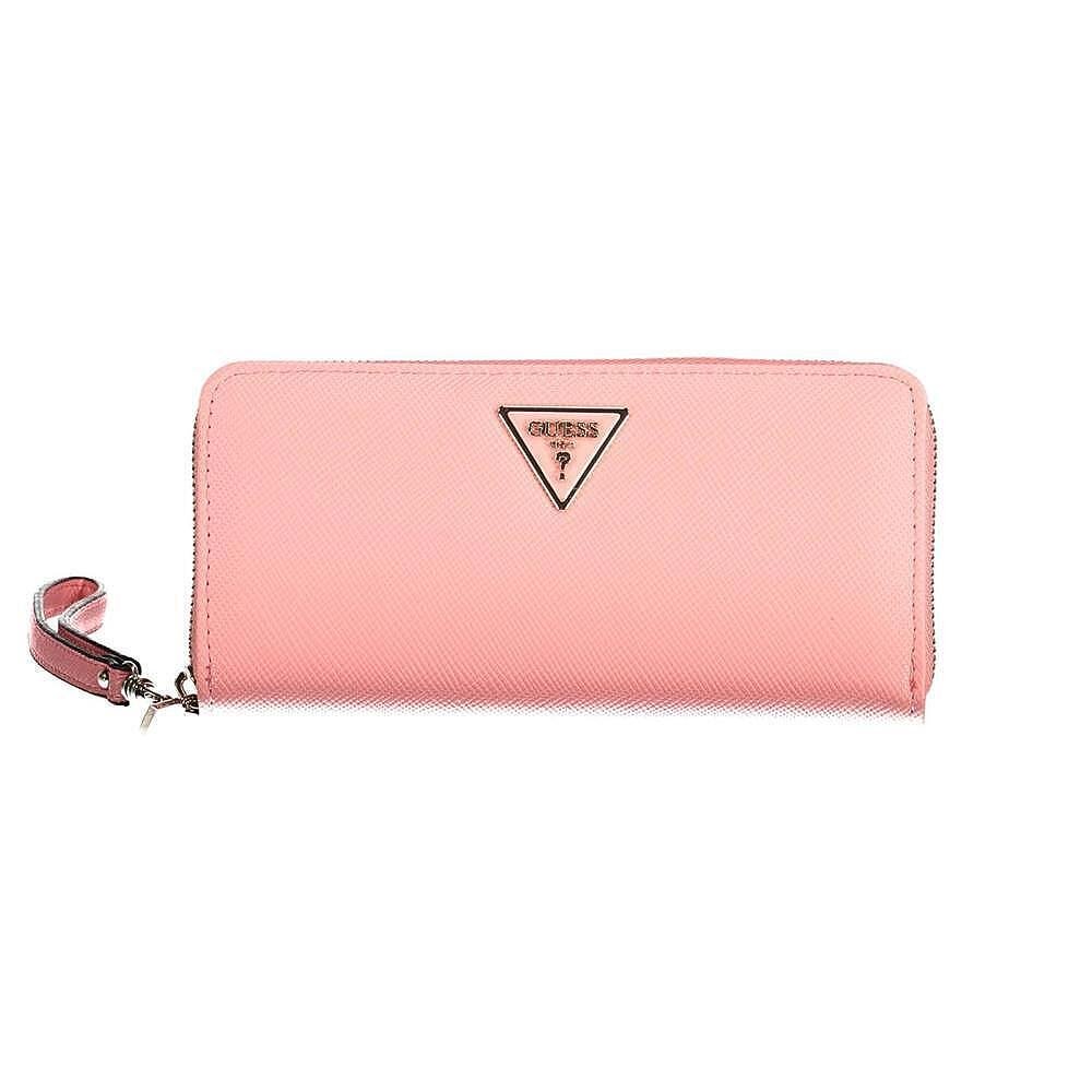 Дамски портфейл Guess, розов