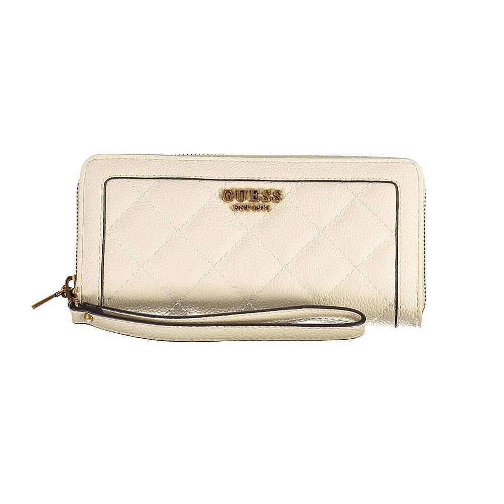 Дамски портфейл Guess, бежов