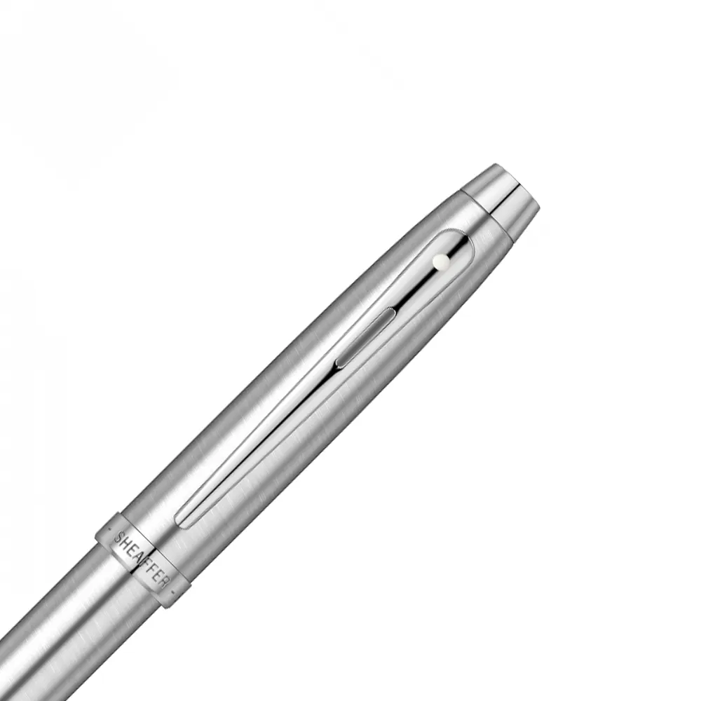 Комплект Sheaffer - химикалка 100 Brushed Chrome и визитник - 5