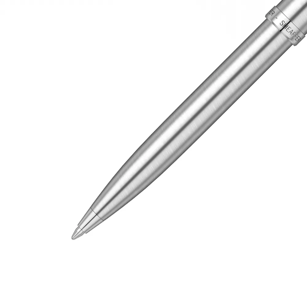 Комплект Sheaffer - химикалка 100 Brushed Chrome и визитник - 6