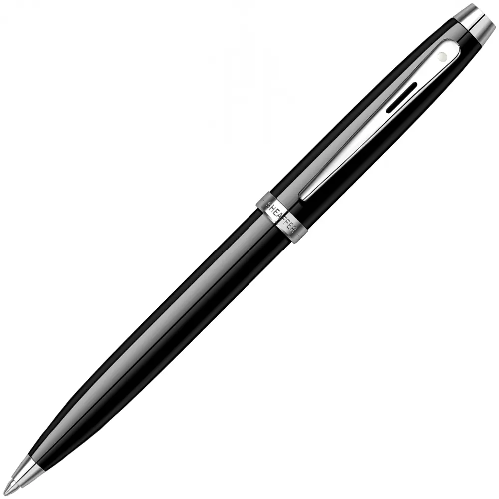 Комплект Sheaffer - химикалка 100 Glossy Black и визитник - 4