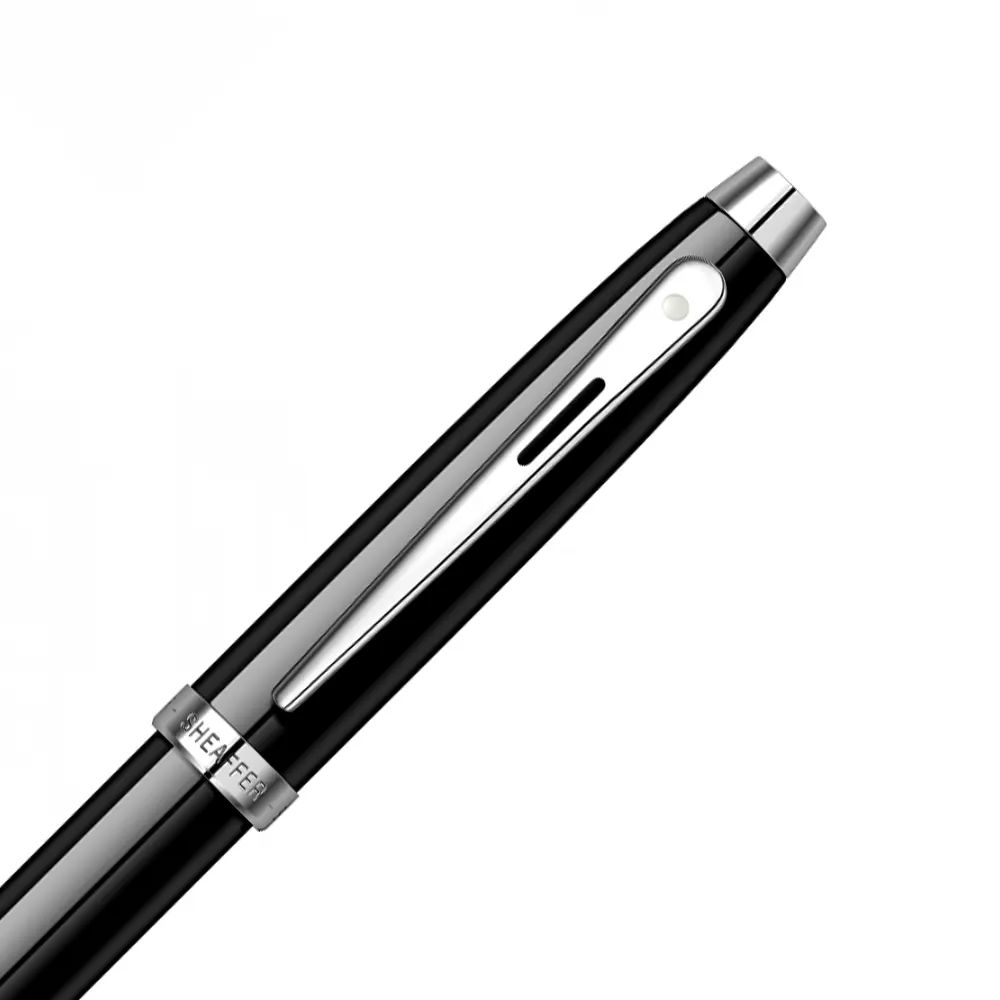 Комплект Sheaffer - химикалка 100 Glossy Black и визитник - 5