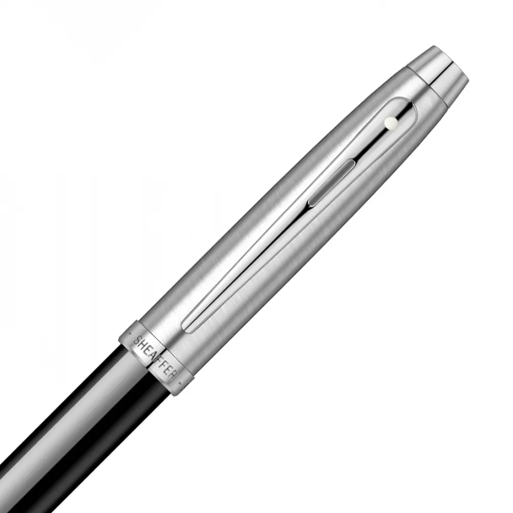 Комплект Sheaffer - химикалка 100 Glossy Black/Chrome и визитник - 5