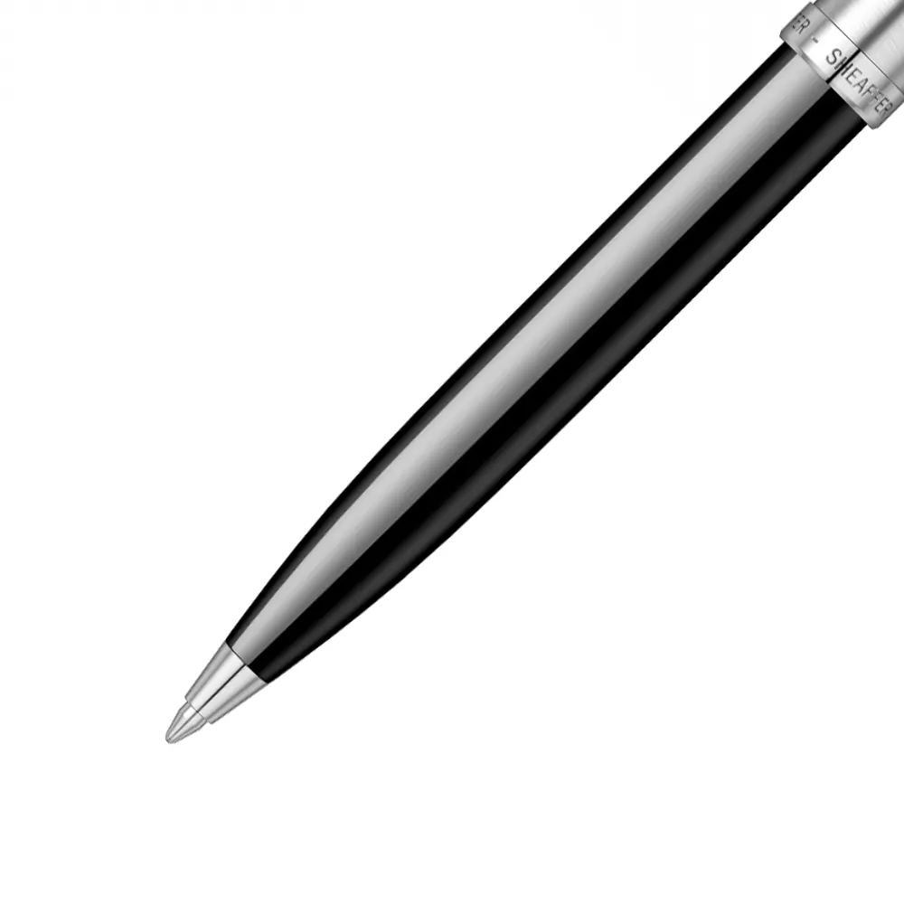 Комплект Sheaffer - химикалка 100 Glossy Black/Chrome и визитник - 7