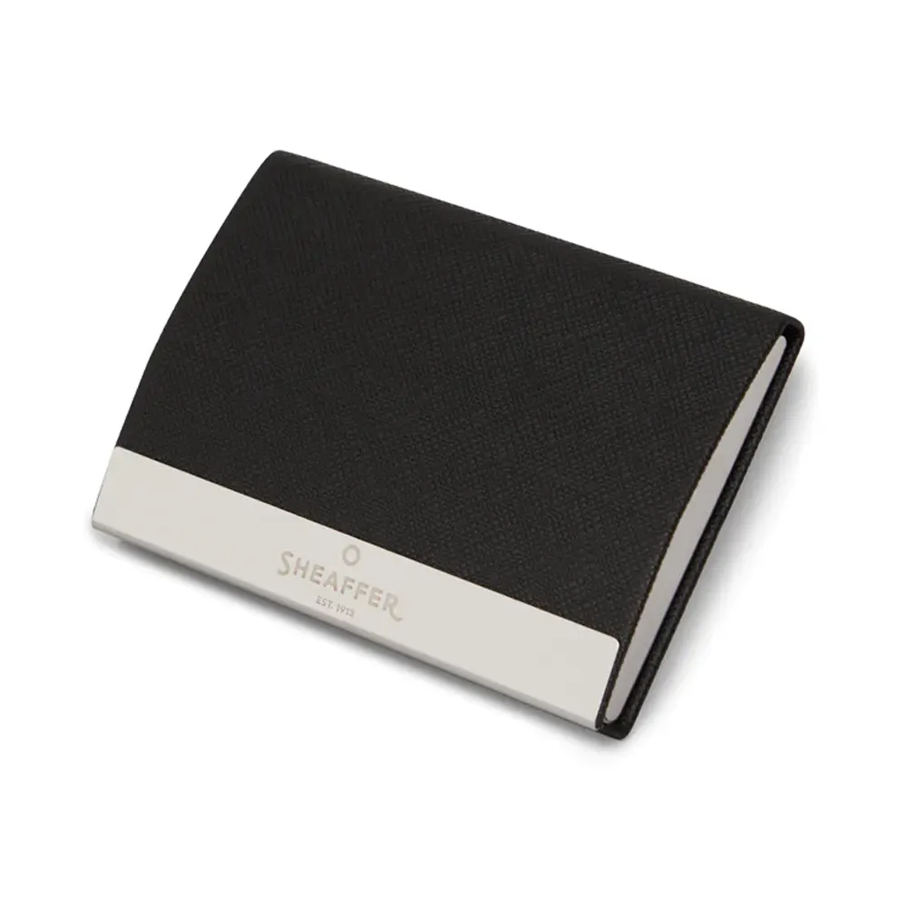 Комплект Sheaffer - химикалка 100 Glossy Black/Chrome и визитник - 2