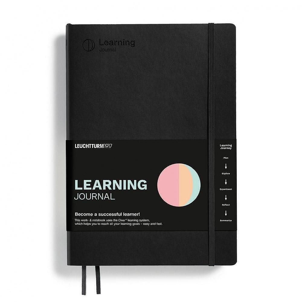 Тефтер B5 Leuchtturm1917 - Learning Journal Black, мека корица