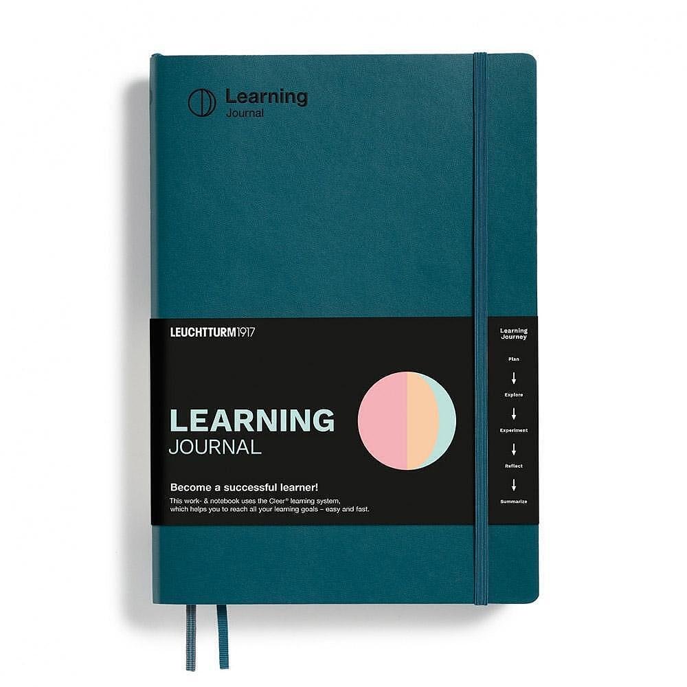 Тефтер B5 Leuchtturm1917 - Learning Journal Pacific Green, мека корица