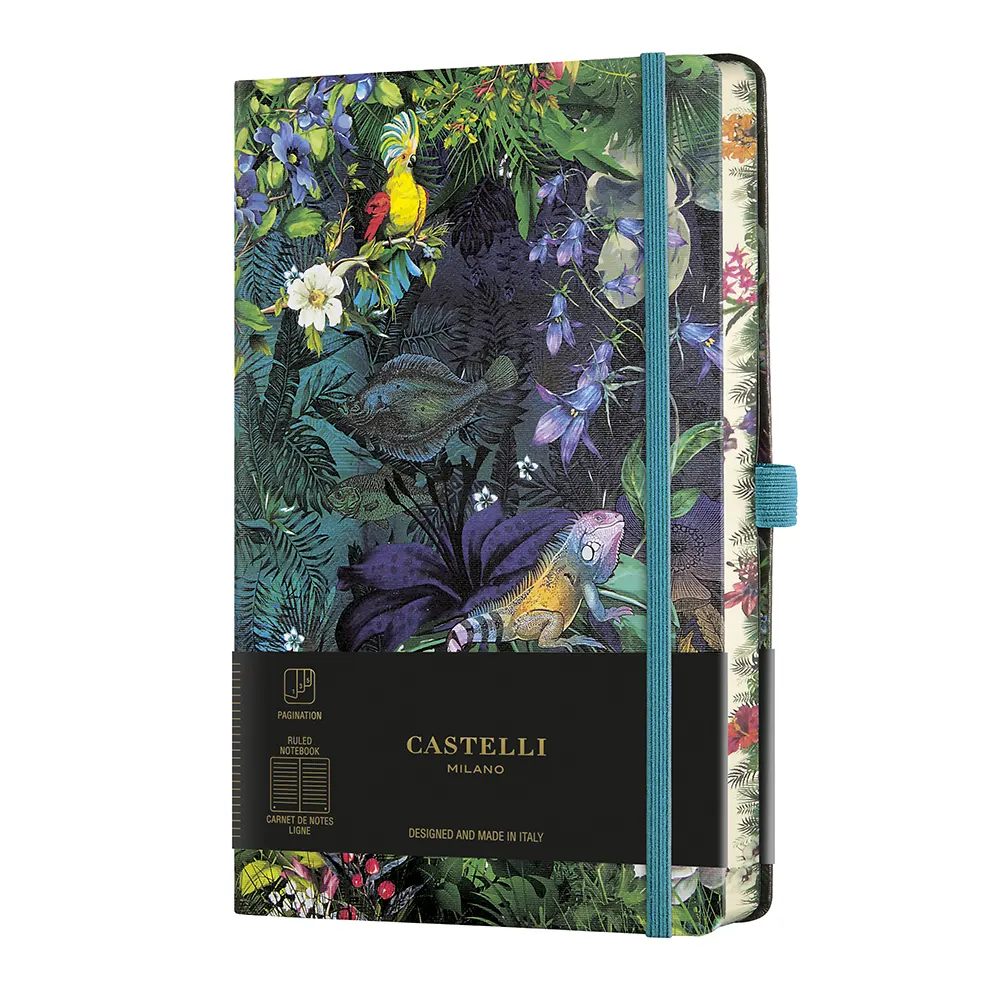 Тефтер Castelli Milano Eden - Lily, 13см x 21см, на редове