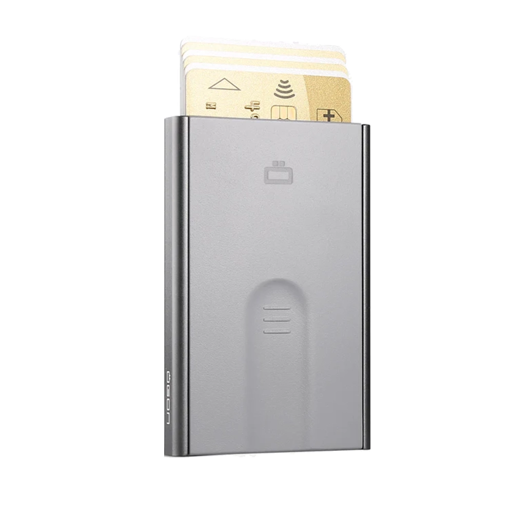 Портфейл OGON - Slider, до 6 карти, RFID защита, сив - 2