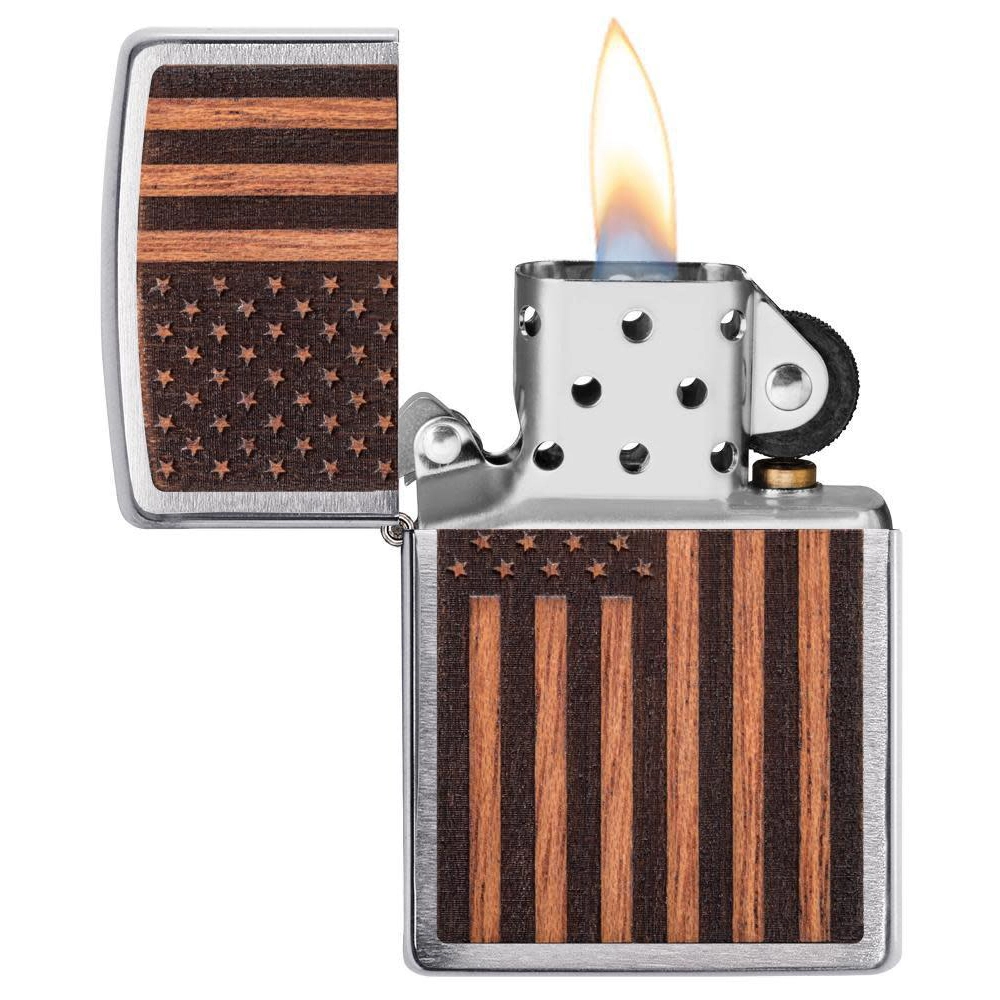 Запалка Zippo - WOODCHUCK USA American Flag - 2