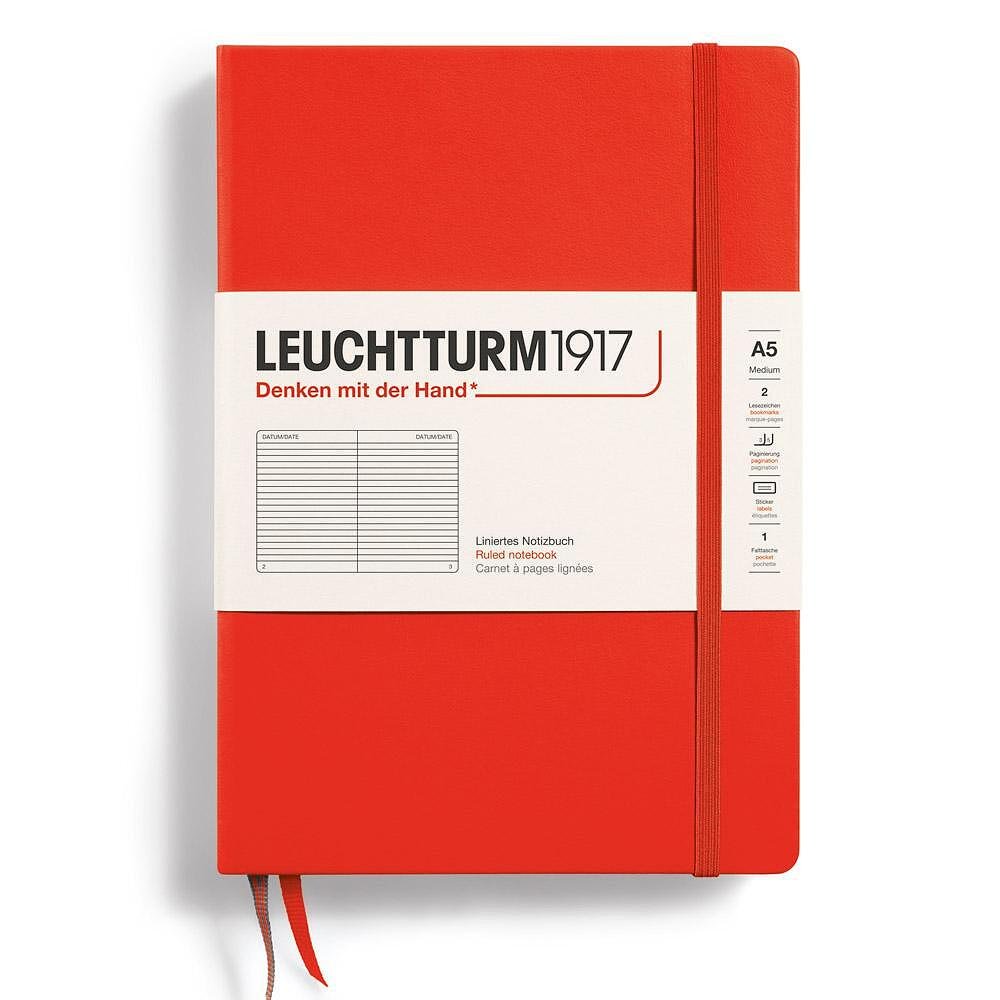 Тефтер Leuchtturm1917 New Colours - Lobster, A5, твърди корици, на редове