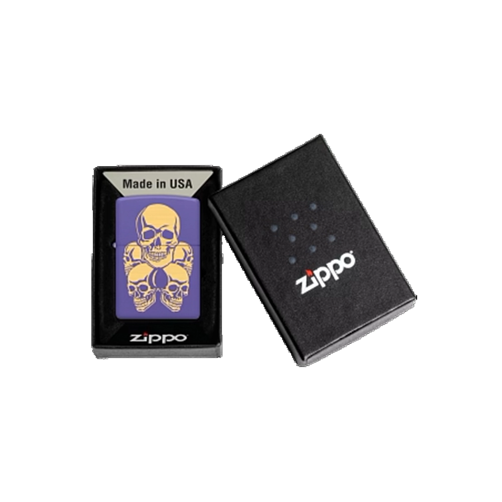 Запалка Zippo - Skulls Purple Matt - 4