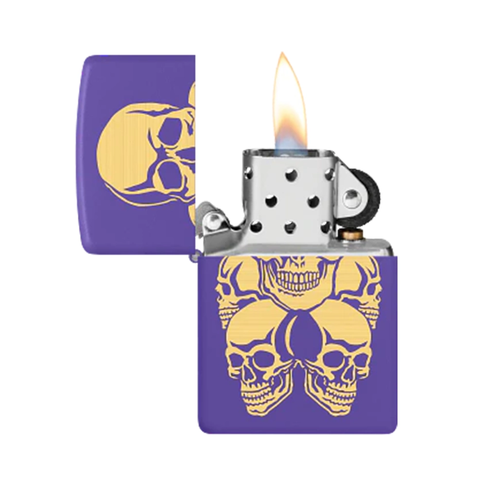 Запалка Zippo - Skulls Purple Matt - 2