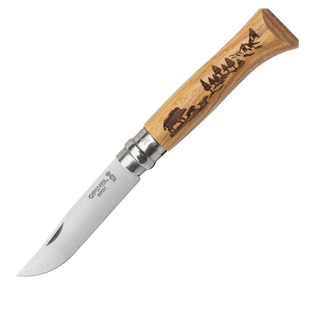Сгъваем нож Opinel Animalia №8, острие 8.5 см, глиган