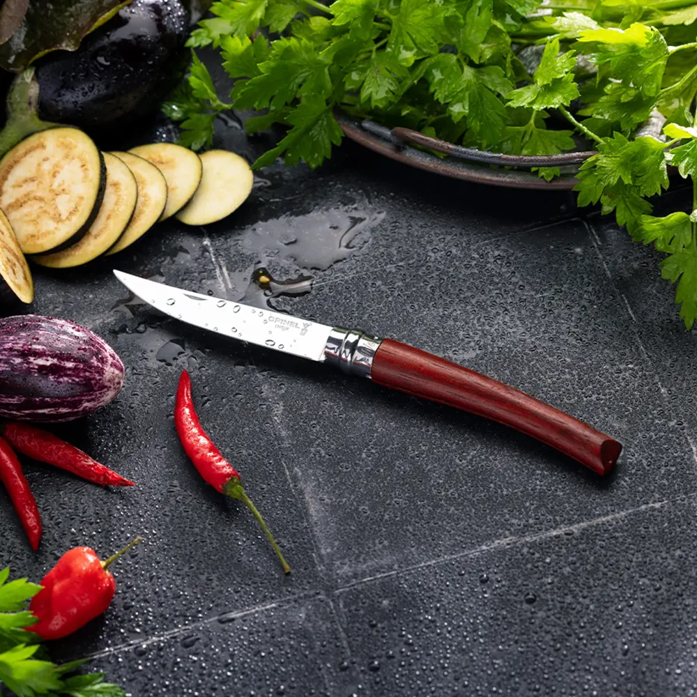 Сгъваем нож Opinel Les Effiles Padouk №10, острие 10 см, в кутия - 4