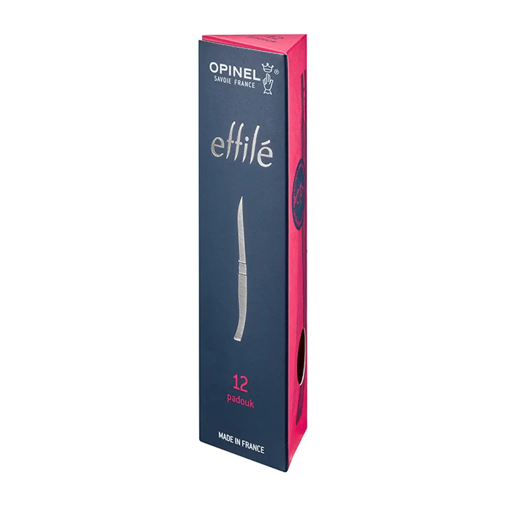 Сгъваем нож Opinel Les Effiles Padouk №12, острие 12 см, в кутия - 4