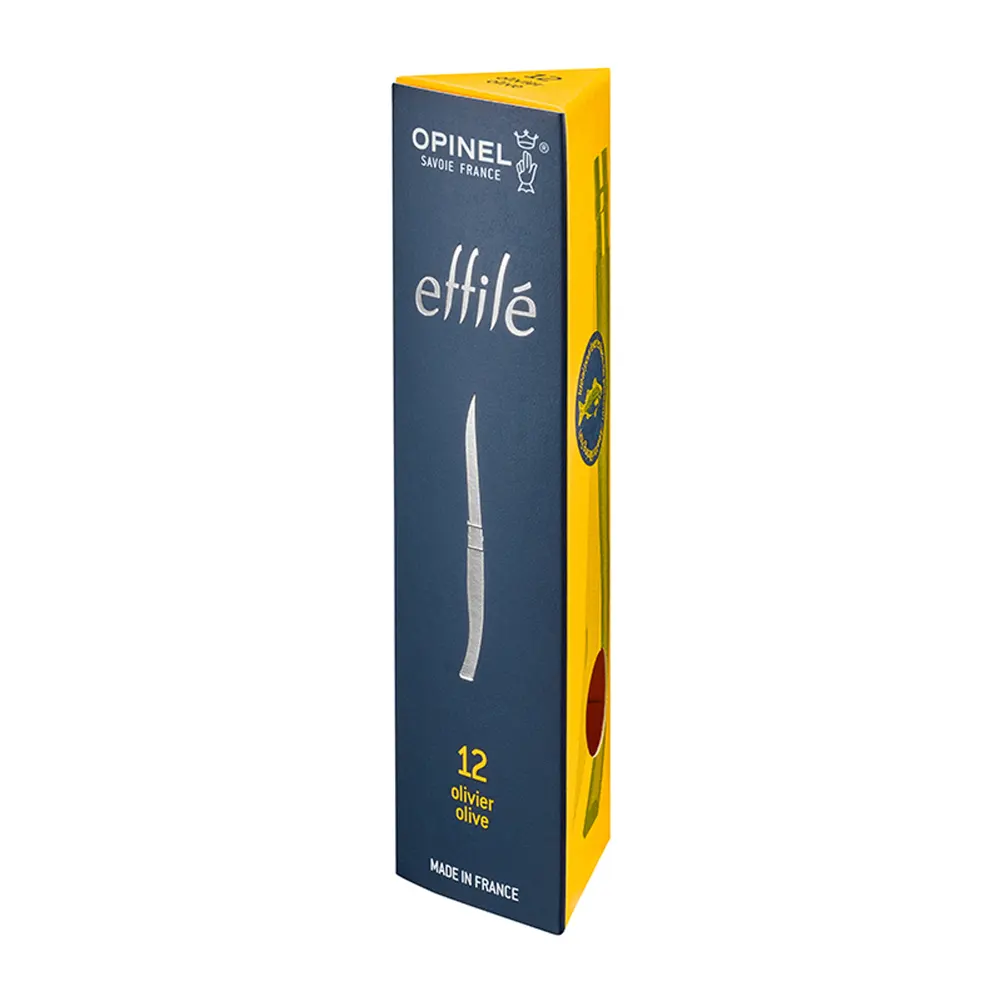 Сгъваем нож Opinel Les Effiles Olivier №12, острие 12 см, в кутия - 3