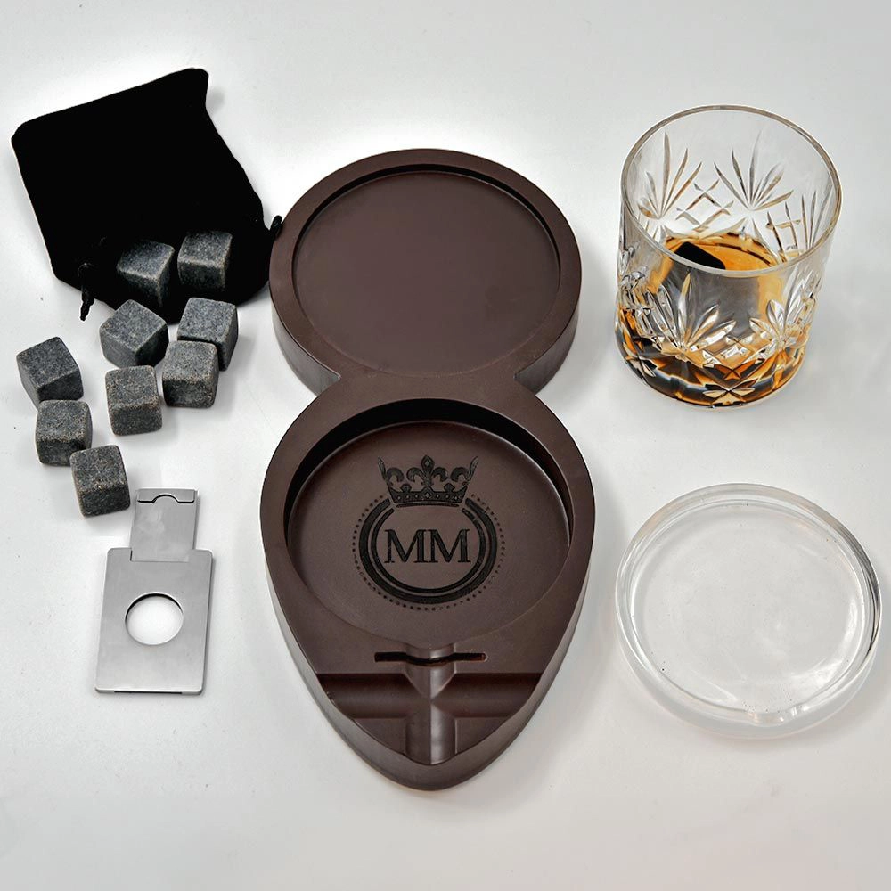 Комплект за уиски и пура Mikamax - Whisky & Cigar Tray - 3