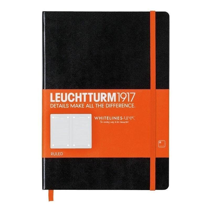 Тефтер А5 Leuchtturm1917 Notebook Whitelines Link, твърди корици, на редове