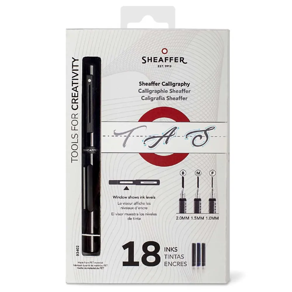 Комплект от 3 бр. калиграфски писалки Sheaffer, черни