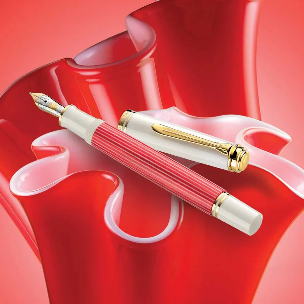 Писалка Pelikan Souveran M600 Limited edition, red/white, размер M - 2