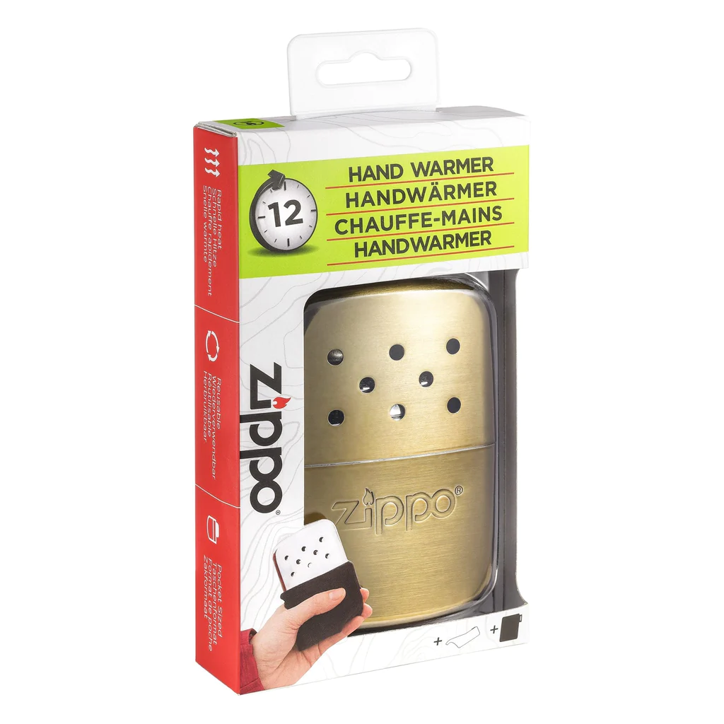 Джобна печка за ръце Zippo, 12-часова, златиста - 5