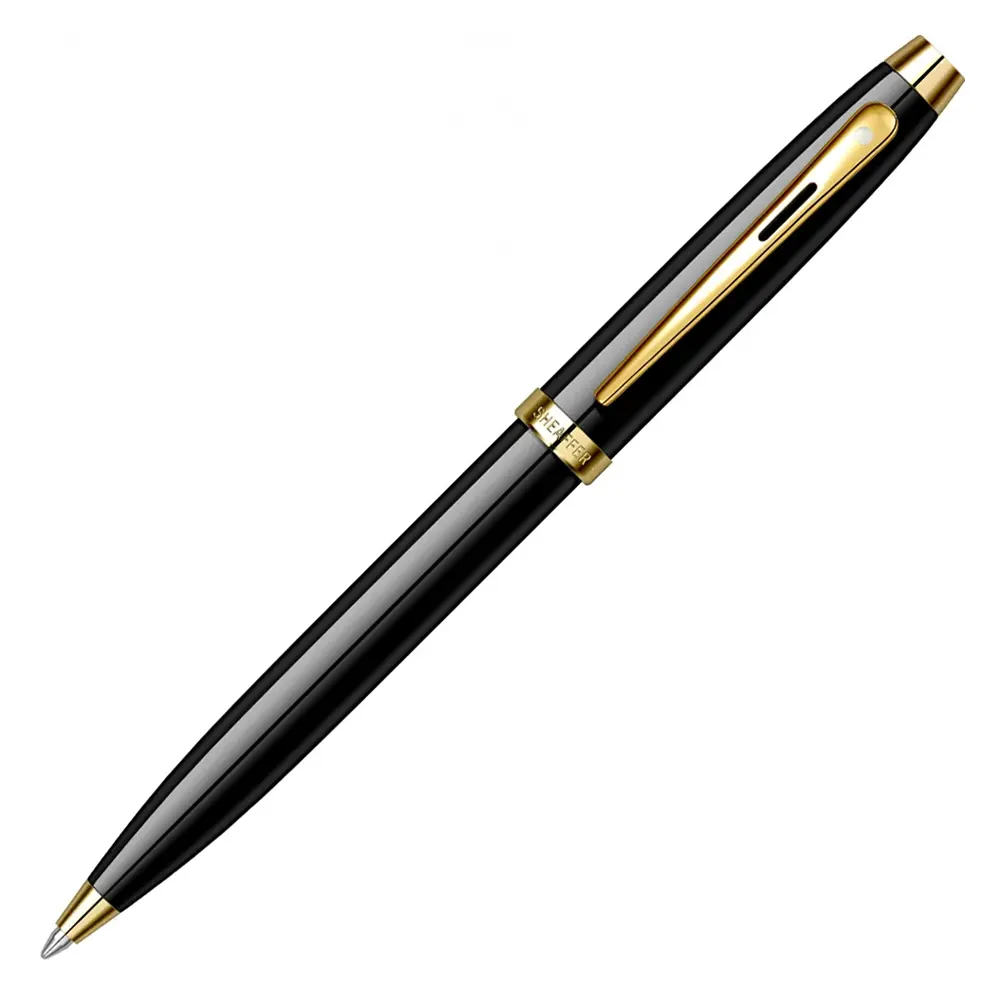 Комплект Sheaffer 100 - Black Lacquer GT, химикалка и ролер - 2