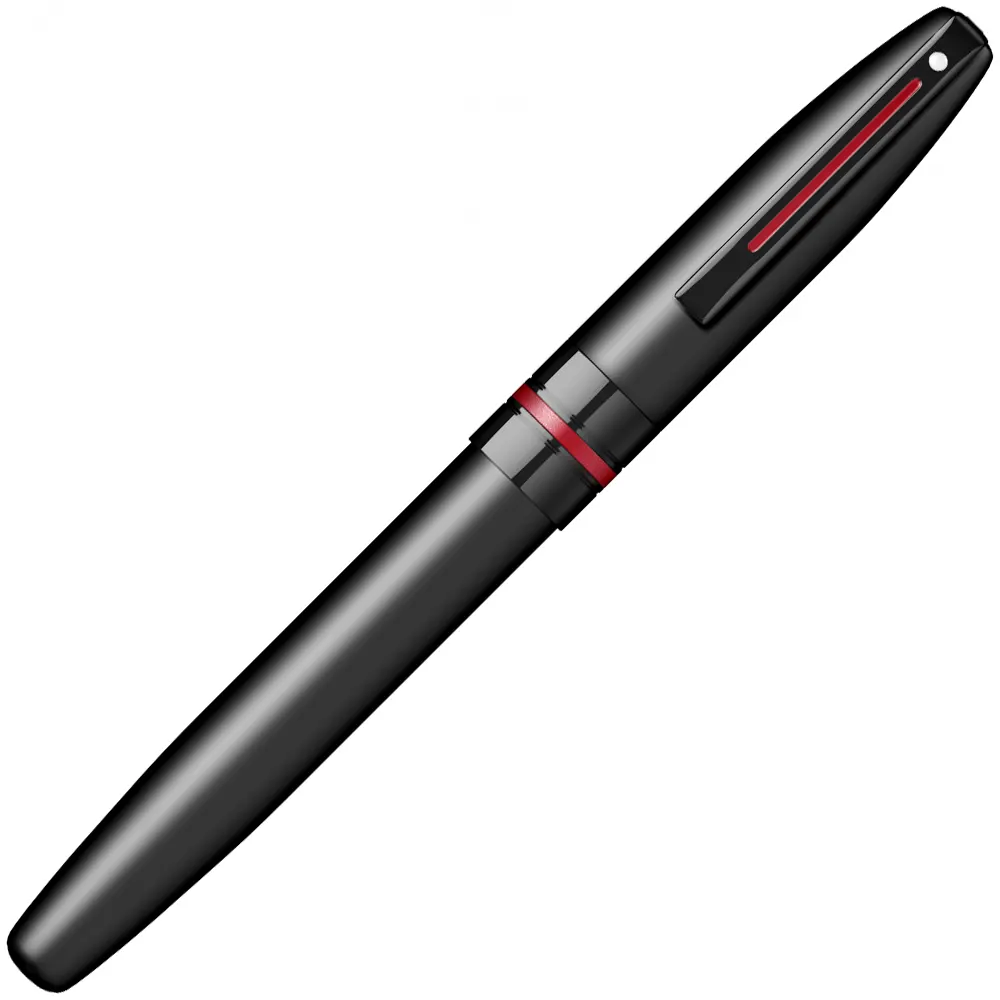 Ролер Sheaffer Icon - Matte Black Laquer with Red PVD Trims - 4