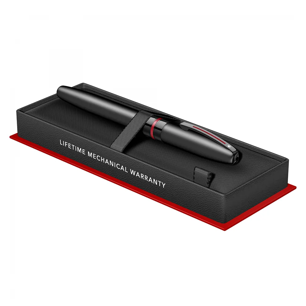 Ролер Sheaffer Icon - Matte Black Laquer with Red PVD Trims - 8