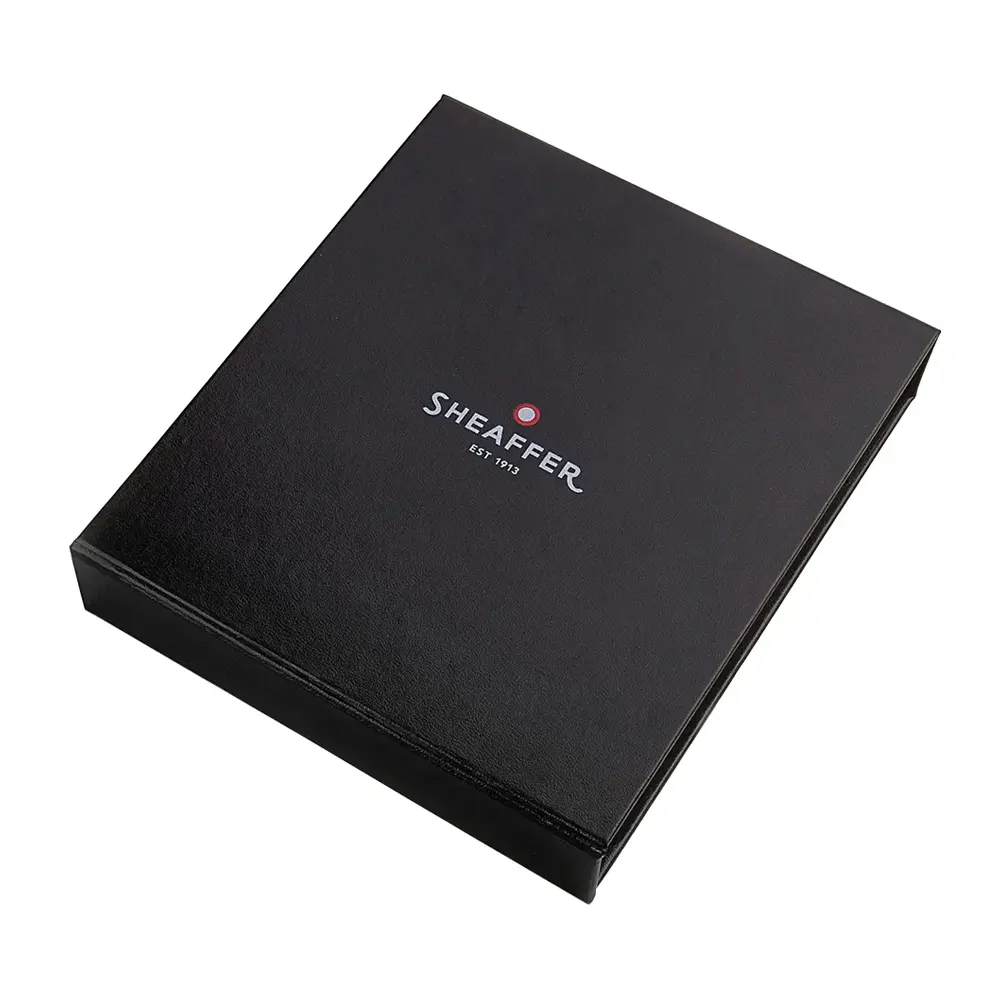 Комплект Sheaffer - химикалка 100 Glossy Black Chrome и тефтер А5 - 4