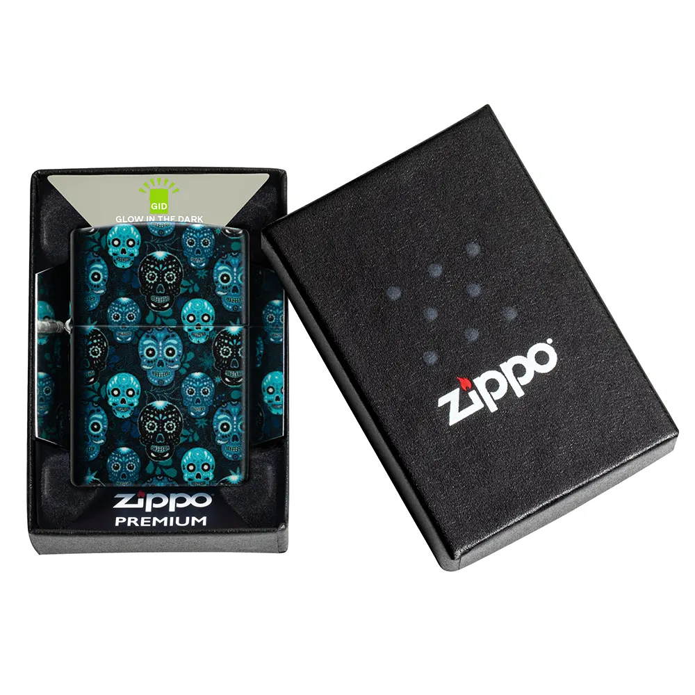 Запалка Zippo - Glow in the Dark Sugar Skulls Design - 7