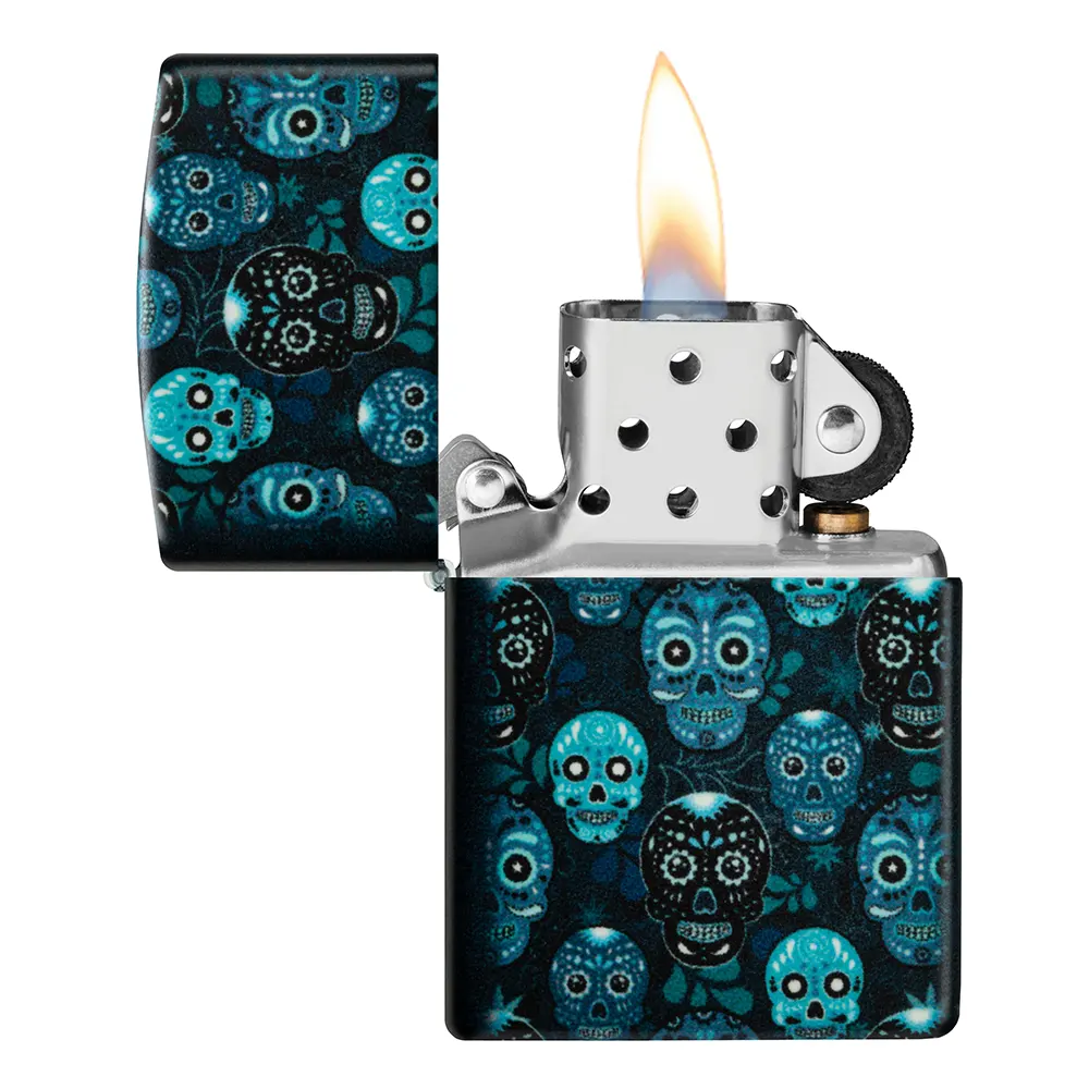 Запалка Zippo - Glow in the Dark Sugar Skulls Design - 3