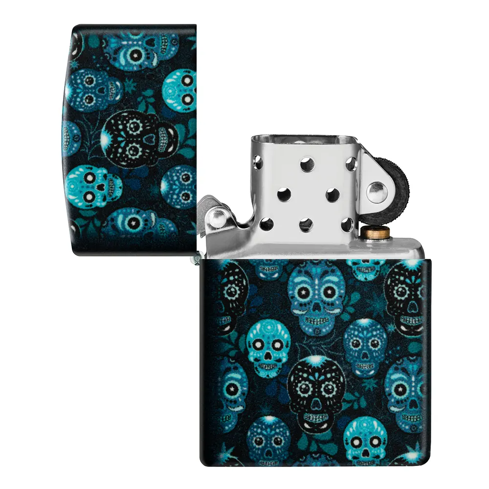 Запалка Zippo - Glow in the Dark Sugar Skulls Design - 4