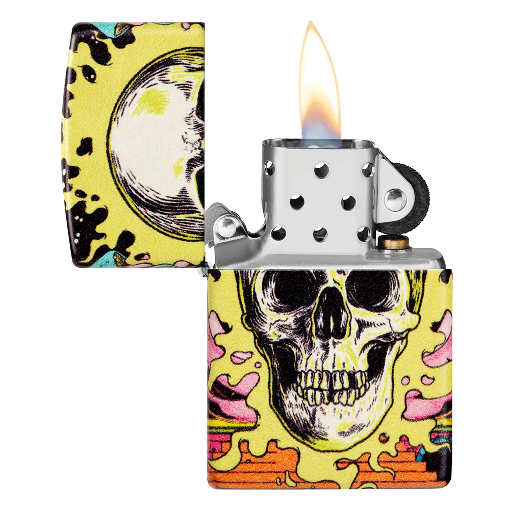 Запалка Zippo - Glow in the Dark Skull Design - 3