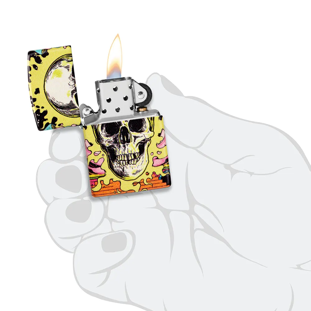 Запалка Zippo - Glow in the Dark Skull Design - 6