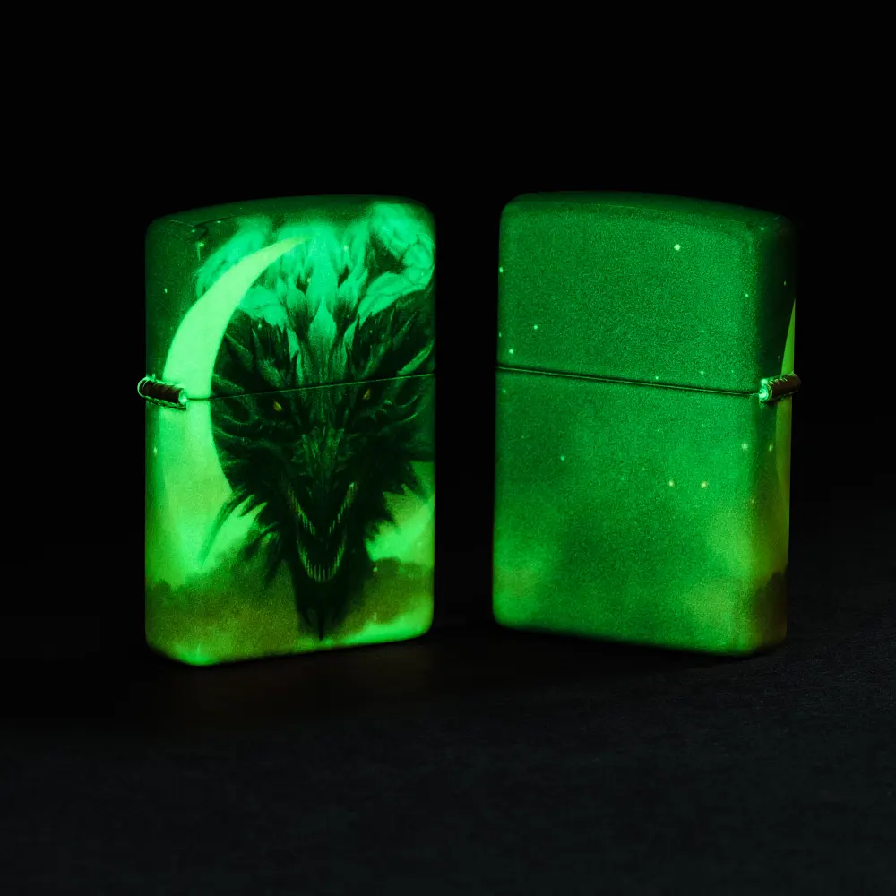 Запалка Zippo - Glow in the Dark Dragon Design - 9