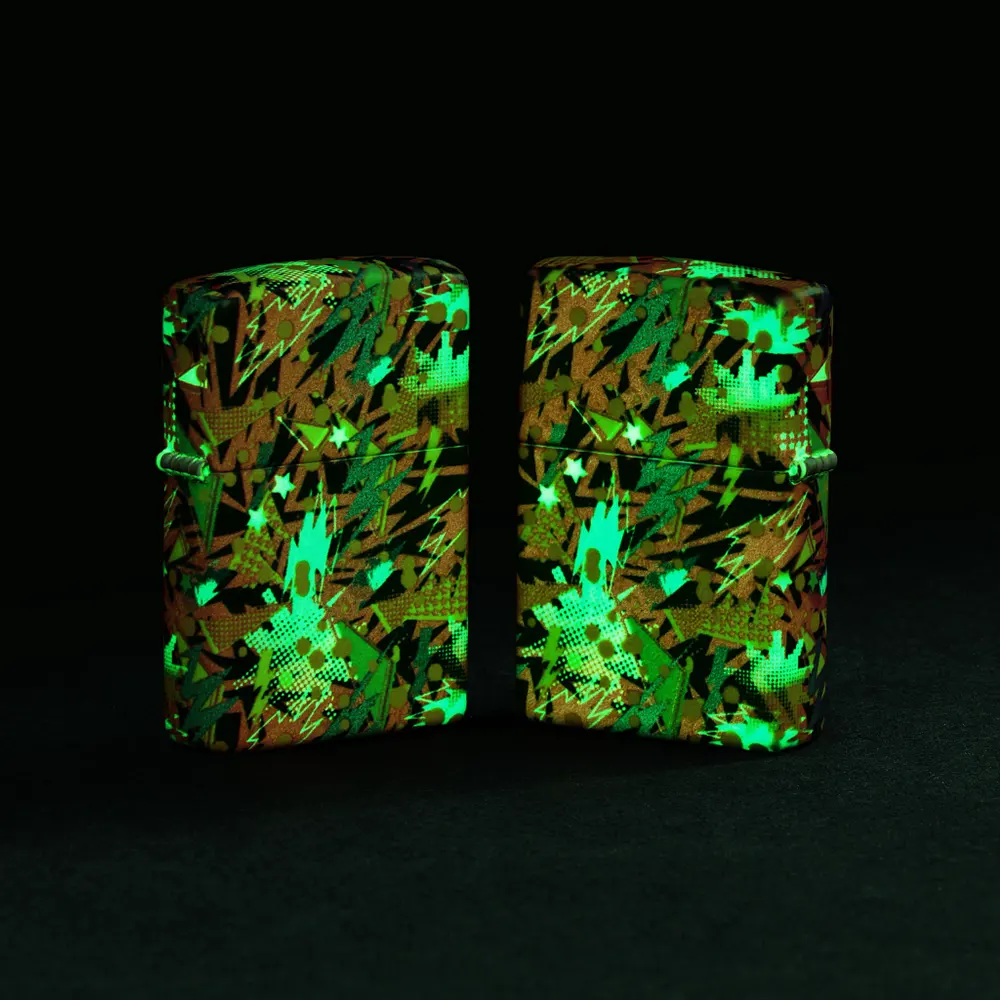 Запалка Zippo - Glow in the Dark Retro Design - 10