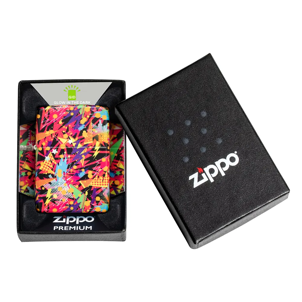 Запалка Zippo - Glow in the Dark Retro Design - 8