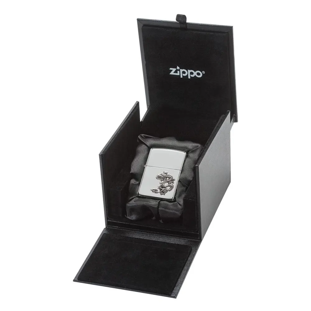 Запалка Zippo - Chinese Dragon Sterling Silver Emblem - 6