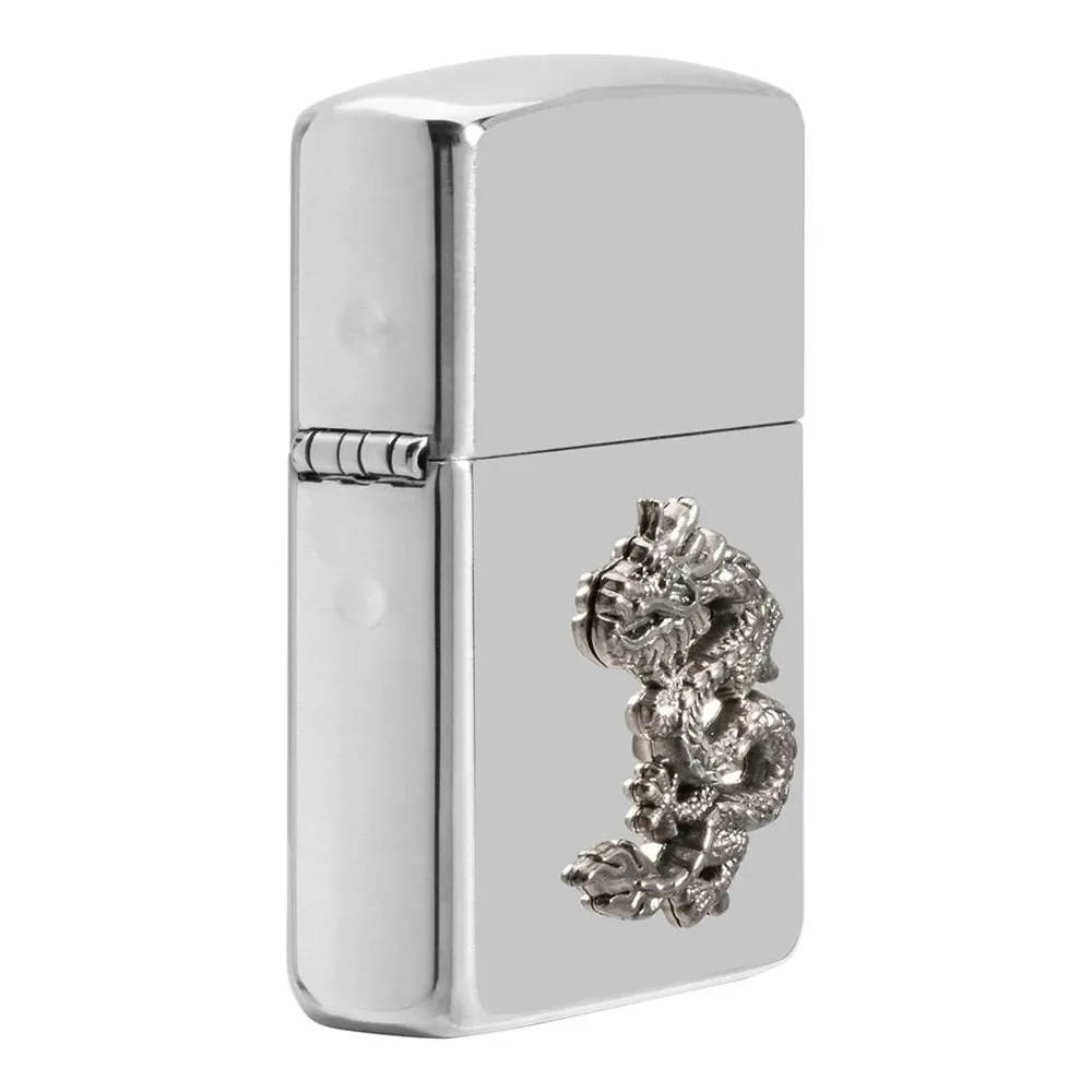 Запалка Zippo - Chinese Dragon Sterling Silver Emblem - 4