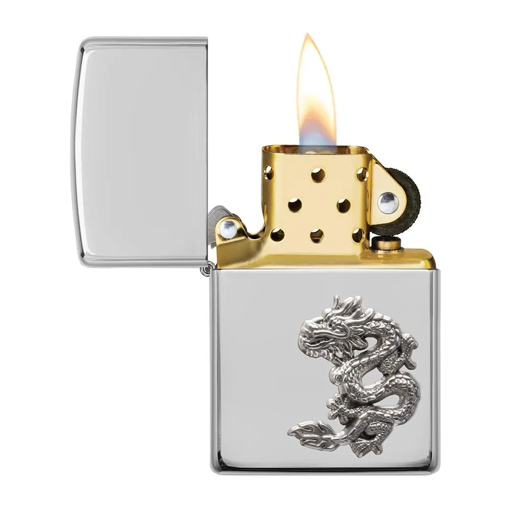 Запалка Zippo - Chinese Dragon Sterling Silver Emblem - 2