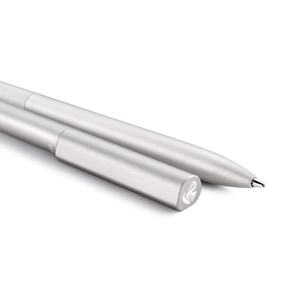 Химикалка Pelikan - INEO, сребриста, в метална кутия - 3