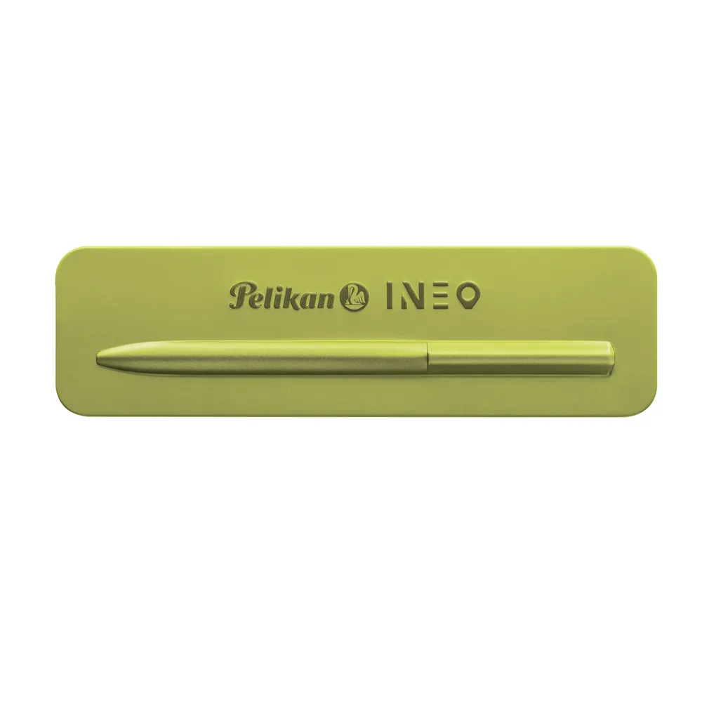 Химикалка Pelikan - INEO, зелена, в метална кутия - 5