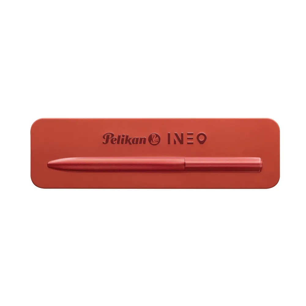 Химикалка Pelikan - INEO, червена, в метална кутия - 5