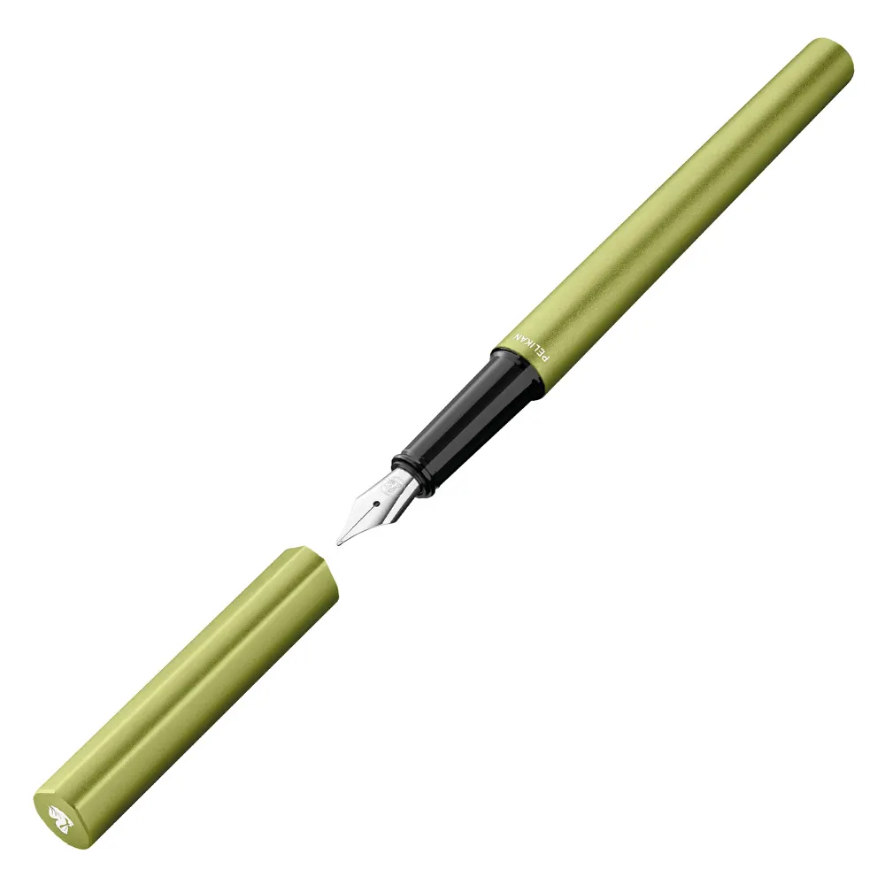 Писалка Pelikan - INEO, зелена, в метална кутия