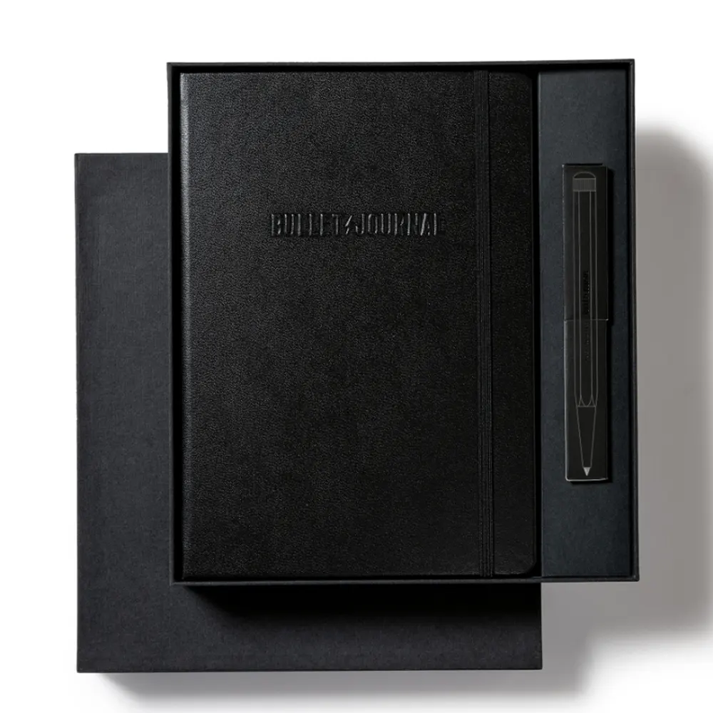 Комплект Leuchtturm1917 - Bullet Journal Stealth Black, лимитирано издание
