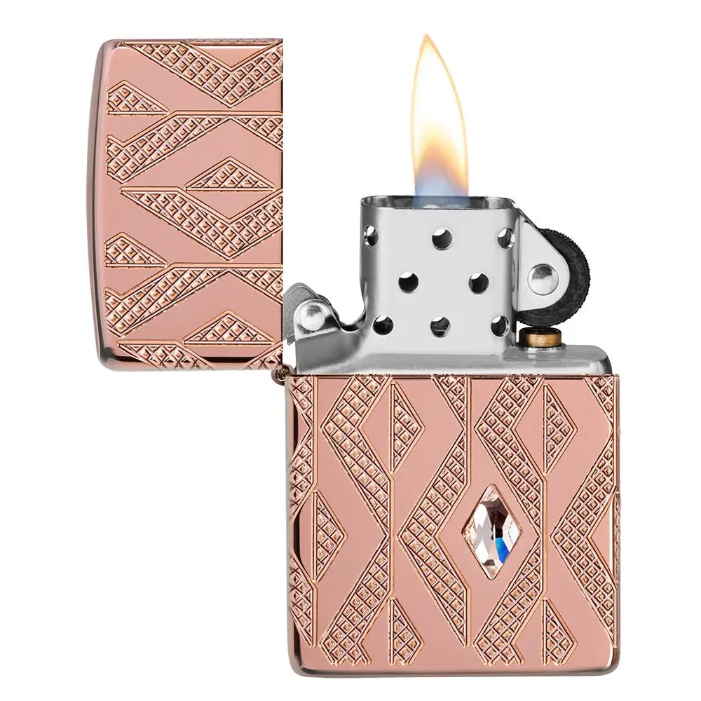 Запалка Zippo - Geometric Diamond Pattern Design - 3
