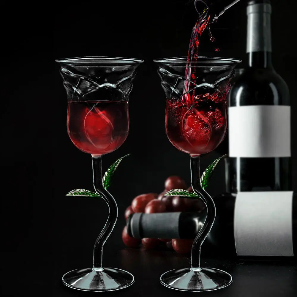 Чаши за вино Mikamax - Rose Wine Glass, 2бр по 200мл - 2