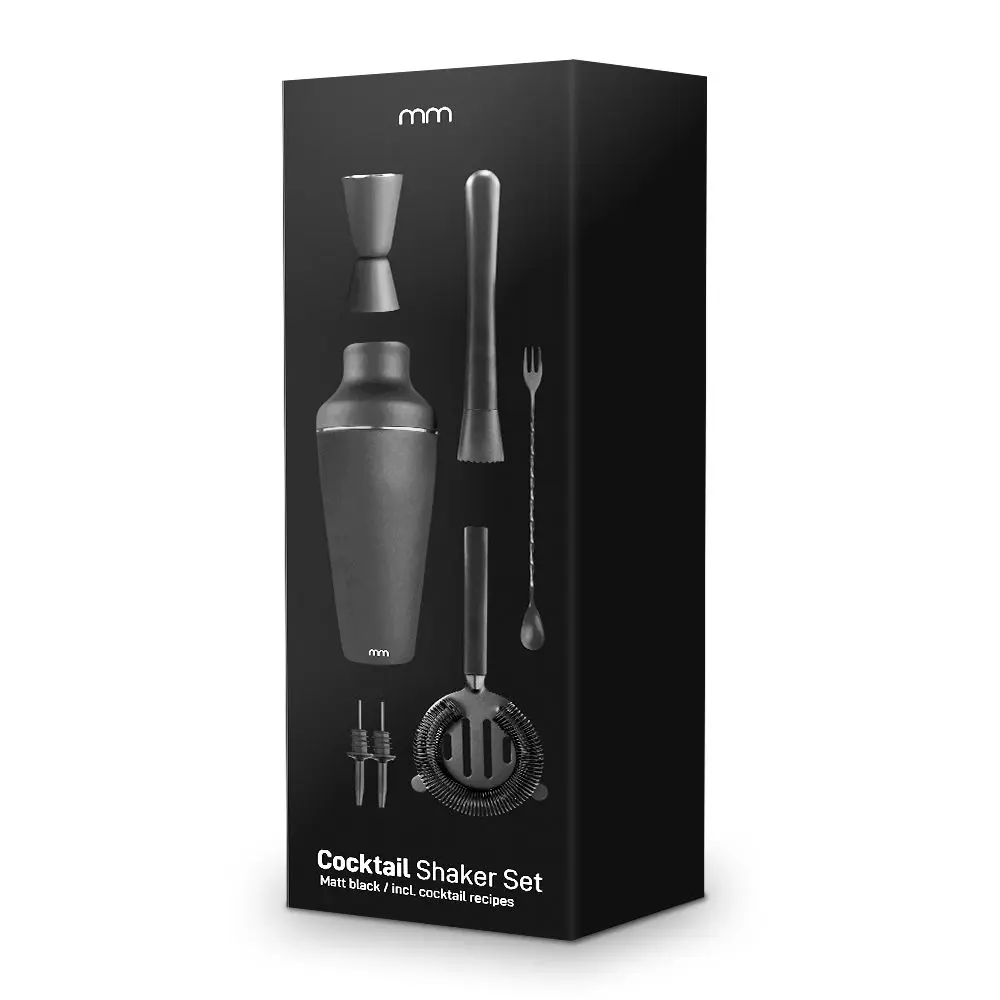 Комплект за коктейли Mikamax - Shaker Set, с книжка с рецепти - 6