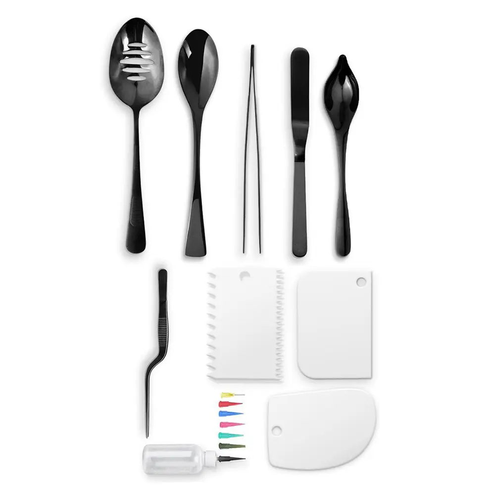 Комплект за презентация на ястия Mikamax - Chef's Plating Tool Set, 11 части